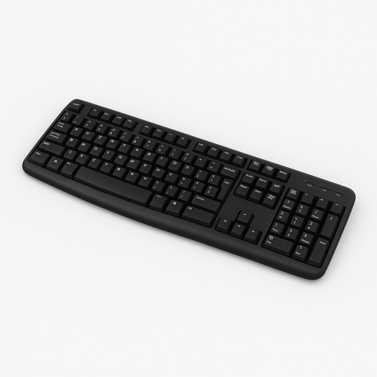 Teclado USB profissional com teclas silenciosas
